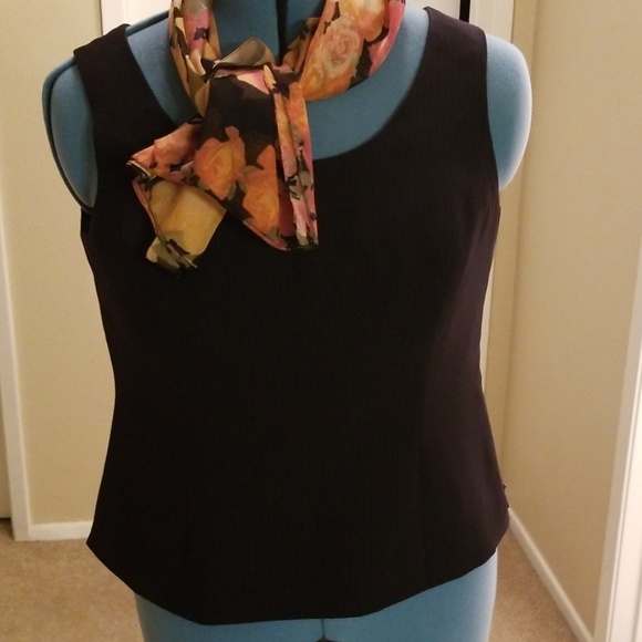 KASPER DRESSY SLEELESS TOP - Picture 2 of 4